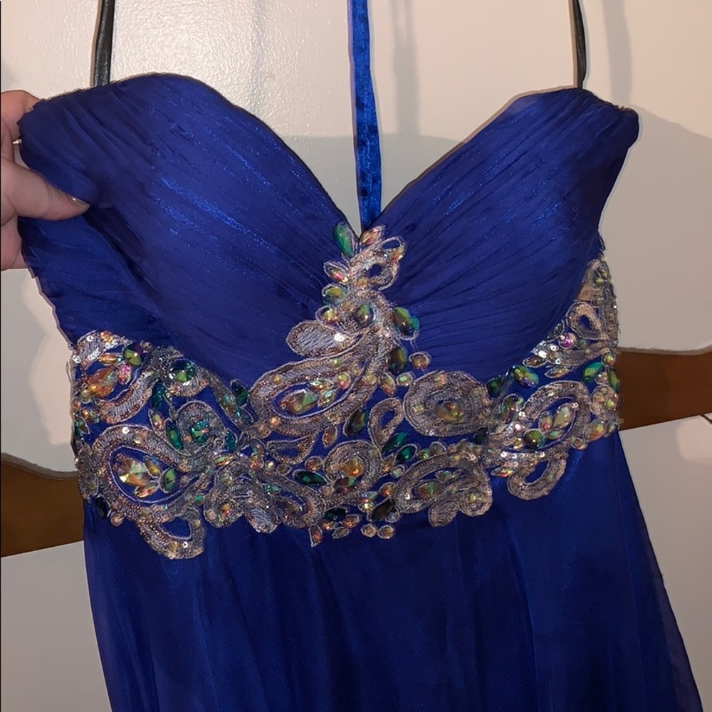 Blue prom dress